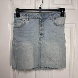 Refuge Light Blue Denim‎ Skirt